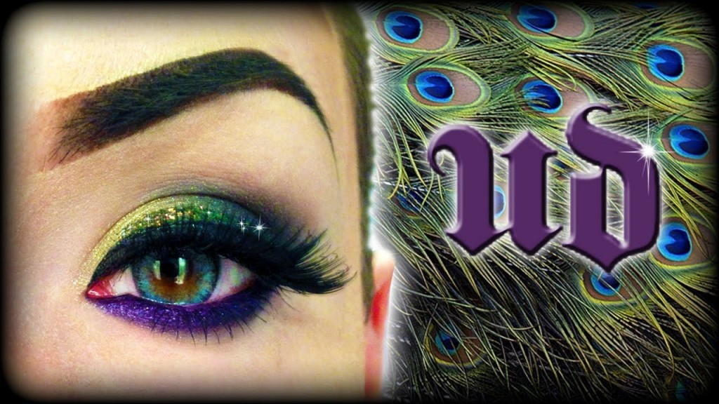 UD peacock eyemakeup